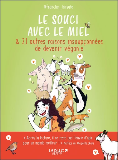 Le souci avec le miel & 21 autres raisons insoupçonnées de devenir végan.e - Franche Hirsute - Éditions Leduc